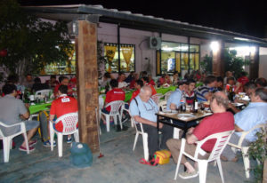 Los hinchas del Rojo inauguraron la temporada en el confortable patio de La Tranquerita