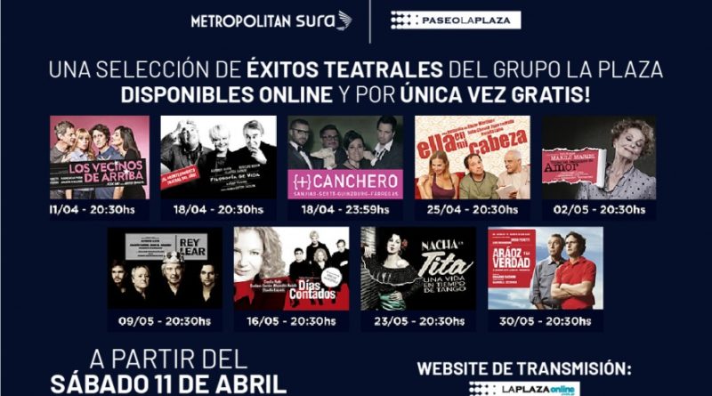Para pasar el aislamiento ofrecen obras de teatro gratis a través de la Web