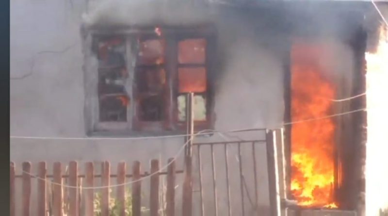 Violencia Familiar que terminó con incendio en la vivienda