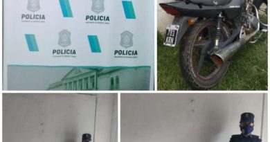 Infracción ley Nacional de tránsito 24.449 y secuestro de 10 motocicletas