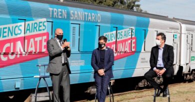 Cómo funciona el tren sanitario para hisopados y vacunación que puso en marcha Kicillof