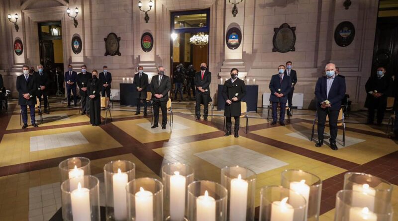 El Presidente rindió homenaje a las víctimas de la pandemia