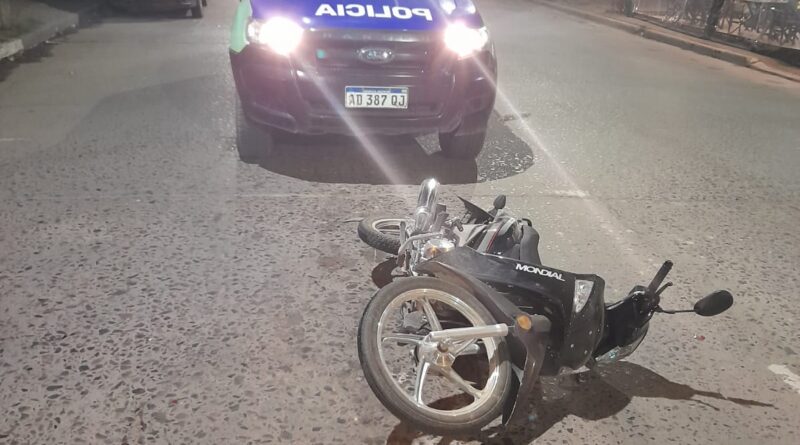 Móvil Policial involucrado en accidente de tránsito