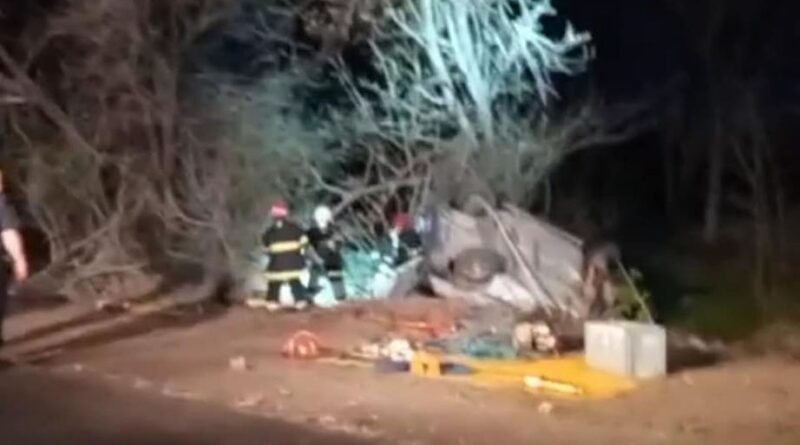 Vuelco en Ruta Provincial Nº 32