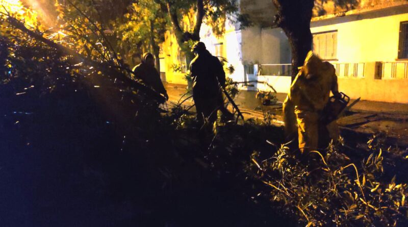 Menor accidentado a causa de la tormenta