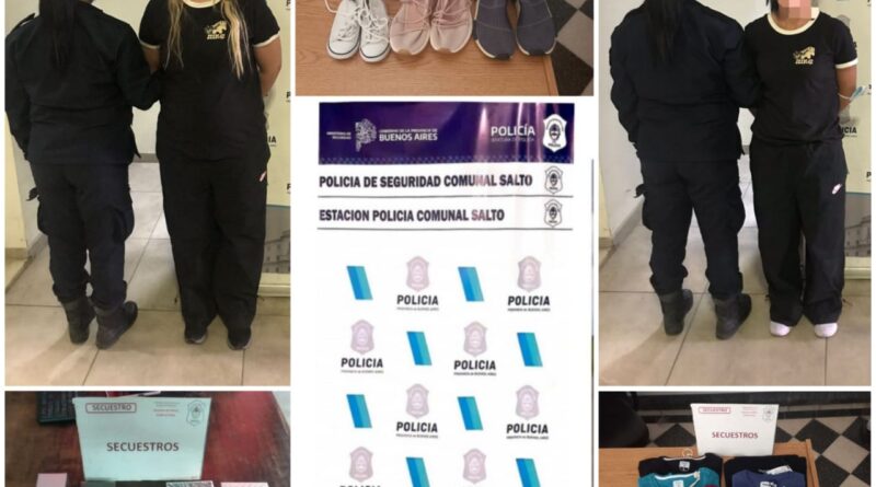 Dos mecheras aprehendidas tras verdadero raid delictivo