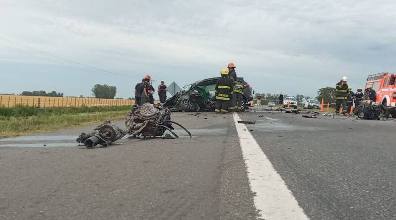 Trágico accidente sobre Ruta Nacional 7 altura de Chacabuco