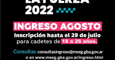 Ingreso a las escuelas de formación Policial de la provincia de Buenos Aires