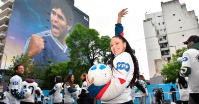 Inauguraron el mural más grande del mundo en homenaje a Diego Maradona