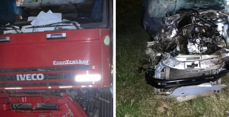 Choque frontal en Ruta 191